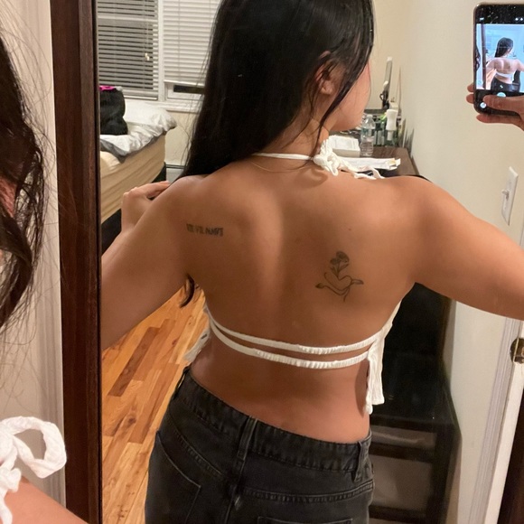 Garage White Halter Top - Picture 2 of 4